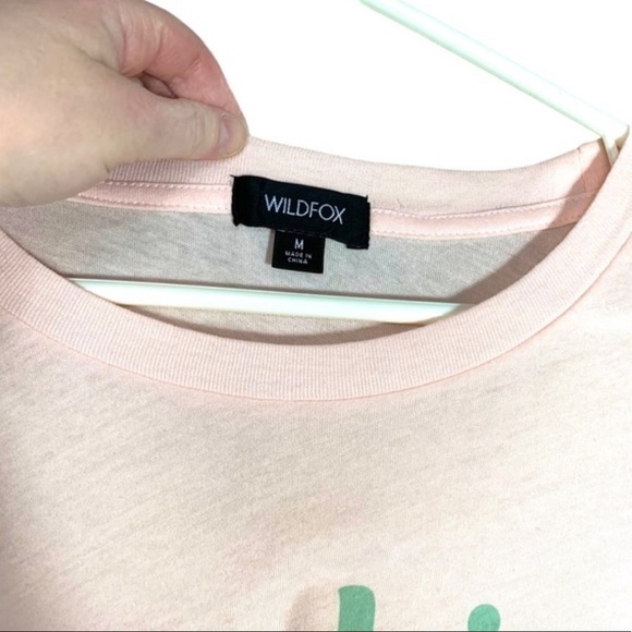 Wildfox Sunshine Baby Keke Pink Salt T-Shirt Sz M - Picture 5 of 6